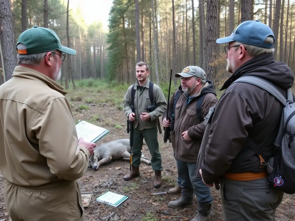 A photo of a training session for ACCA members on responsible hunting practices, including ethical considerations and legal compliance.