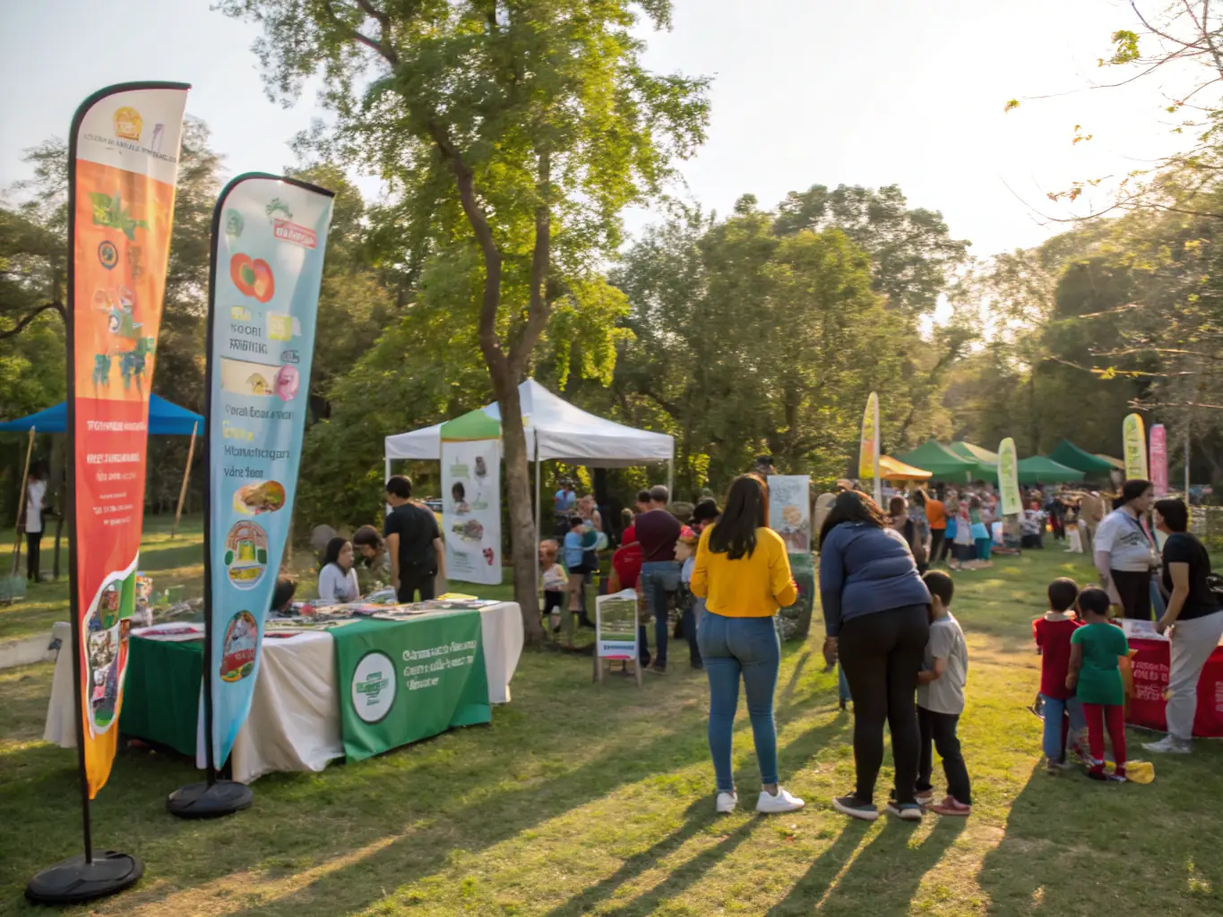 A community event organized by ACCA, featuring educational displays about local wildlife and sustainable hunting practices.